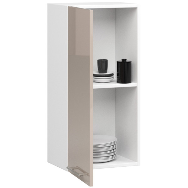 Ak furniture Závěsná kuchyňská skříňka Olivie W 40 cm bílá/cappuccino