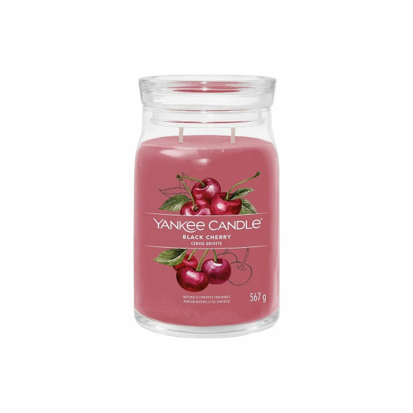 Yankee Candle vonná svíčka Signature ve skle velká Black Cherry, 567 g