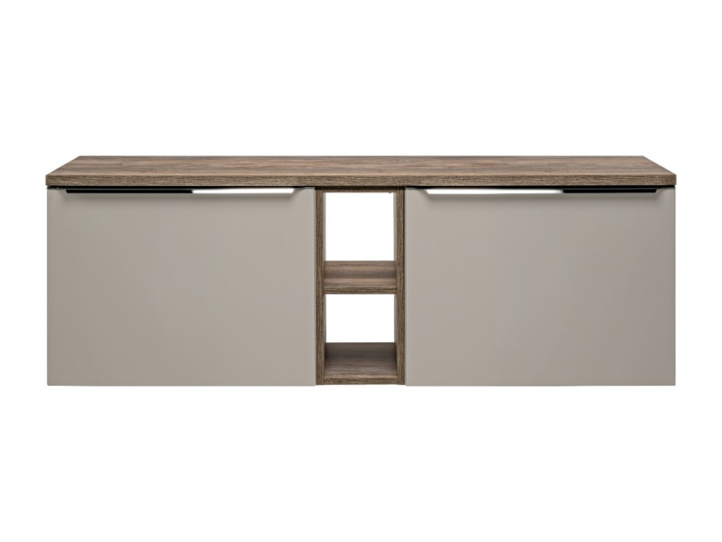 ArtCom Koupelnová skříňka s deskou SANTA Fe Taupe D140/1 | 140 cm