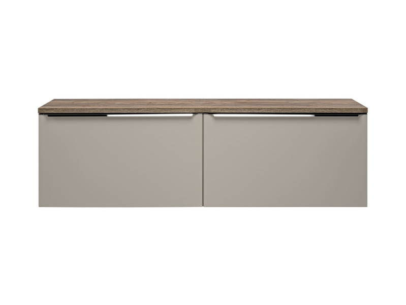 ArtCom Koupelnová skříňka s deskou SANTA Fe Taupe D160/1 | 160 cm