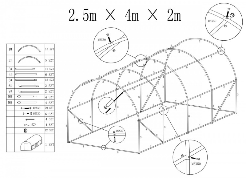 TZB Fóliovník AUREA 250x400 cm zelený