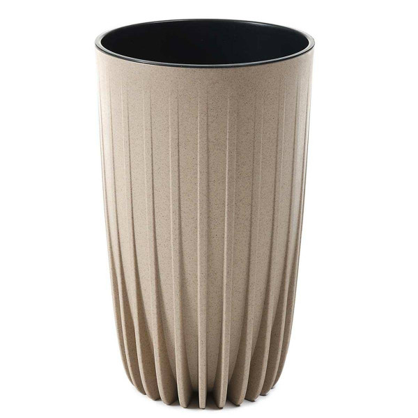 DekorStyle Květináč STRIPPED ECO II 30 cm latte