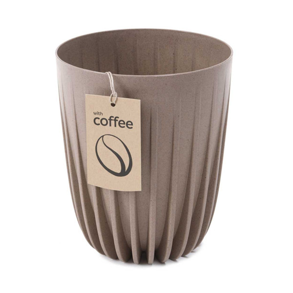 DekorStyle Květináč STRIPPED ECO VI 25 cm latte