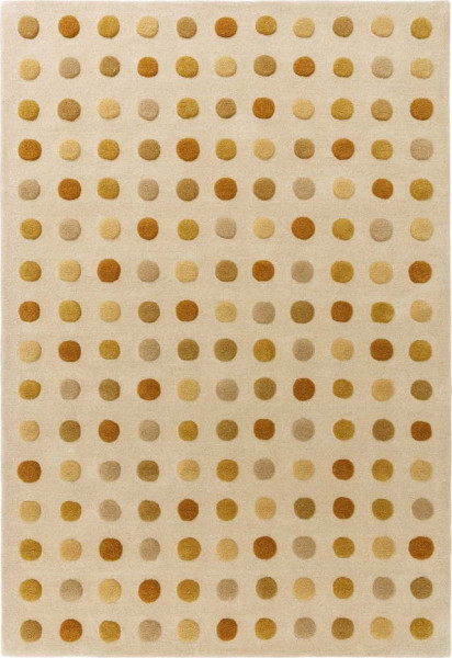 Žlutý ručně tkaný vlněný koberec 160x230 cm Dotty – Asiatic Carpets