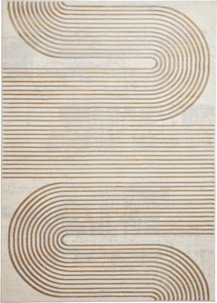 Koberec ve světle šedo-zlaté barvě 80x150 cm Apollo – Think Rugs