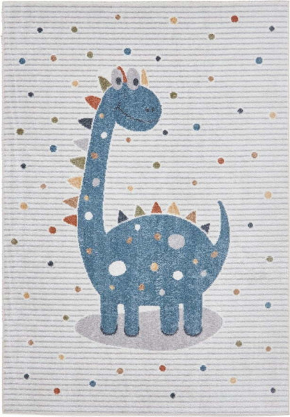 Modro-světle šedý dětský koberec 80x150 cm Vida Kids Dinosaur – Think Rugs