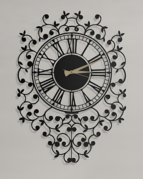 Wallity Nástěnné hodiny TISSUE 50x70 cm černé