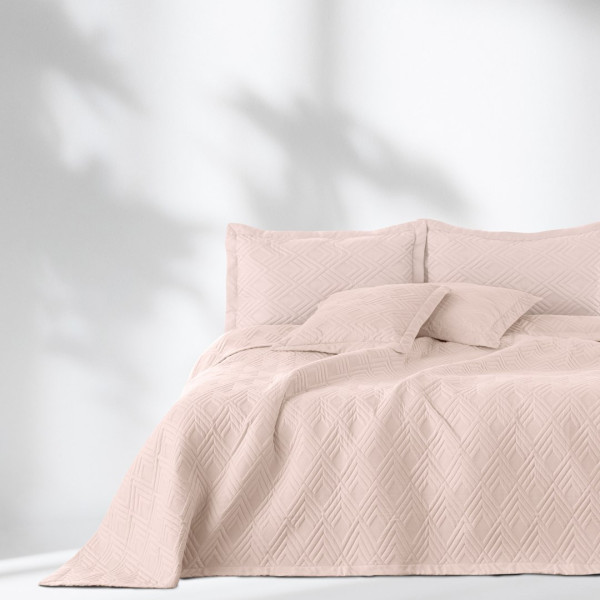 Přehoz na postel AmeliaHome Ophelia III pudrově růžový, velikost 220x240