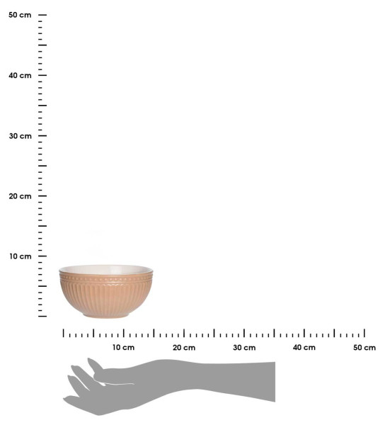 DekorStyle Kameninová miska Simple 610 ml béžová