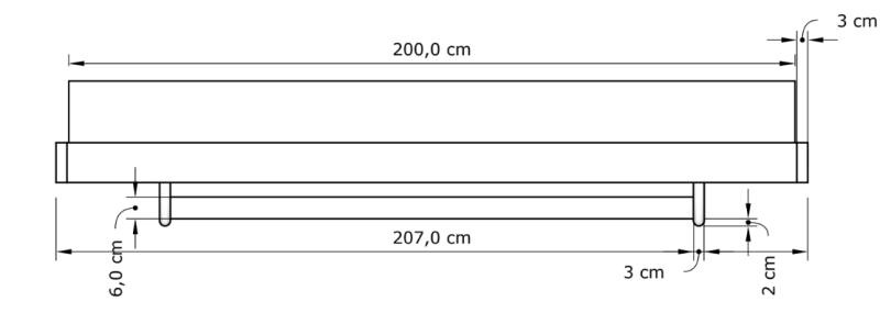 MarLiving Dvoulůžková postel CARRE 01 200x200 z masivu