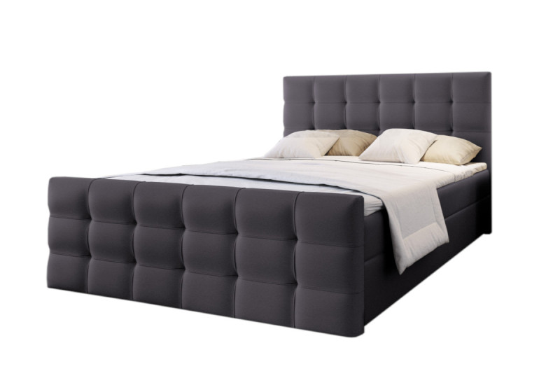 Expedo Čalouněná postel boxspring SAIMON + topper, 160x200, Soft 29