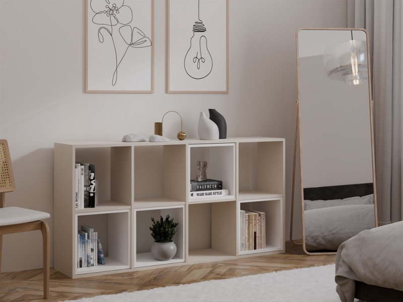 TP Living Regál Malax 147 cm kašmírový