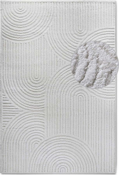 Krémový koberec 160x235 cm Chappe Cream White – Elle Decoration