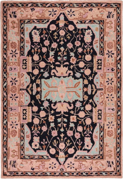 Růžový ručně tkaný vlněný koberec 120x170 cm Blossom Traditional – Flair Rugs