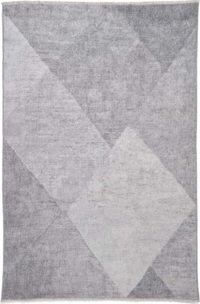 Světle šedý pratelný koberec s příměsí bavlny 152x230 cm Whisper – Think Rugs