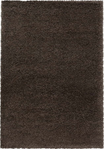 Tmavě hnědý koberec 60x110 cm Fluffy – Ayyildiz Carpets