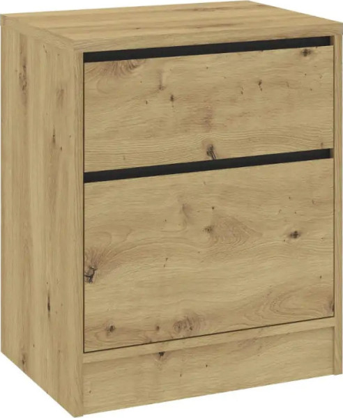 Casarredo Noční stolek se zásuvkami BURELA dub artisan/antracit