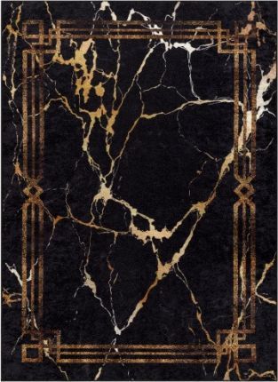 Kusový koberec Miro 51333.801 Marble black / gold