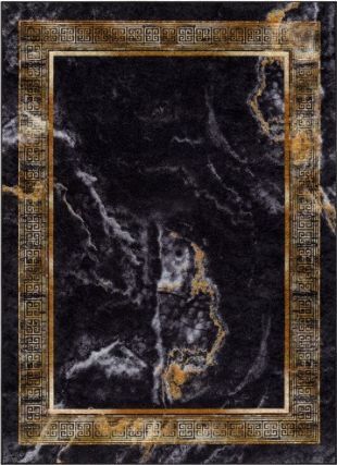 Kusový koberec Miro 51278.809 Marble black / gold