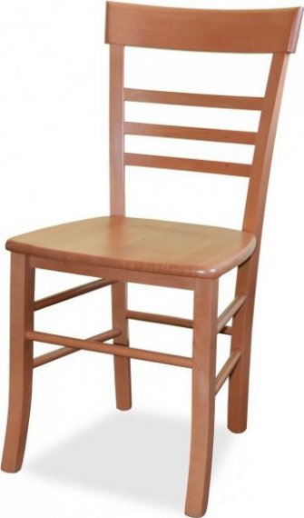 MIKO Dřevěná židle Siena masiv Tmavě hnědá