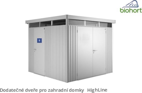 Dodatečné dveře pro zahradní domky HighLine