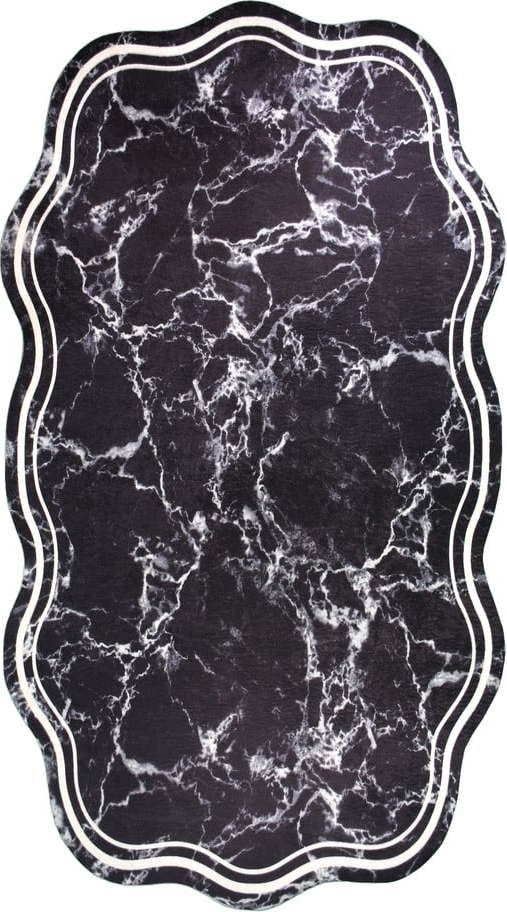 Černý koberec běhoun 200x80 cm - Vitaus