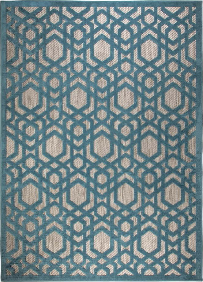 Modrý venkovní koberec běhoun 150x80 cm Oro - Flair Rugs