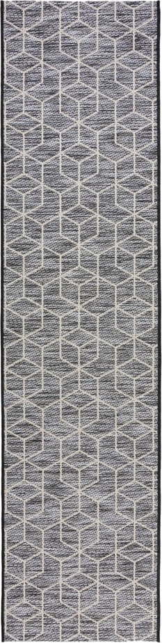 Šedý venkovní koberec běhoun 230x60 cm Napoli - Flair Rugs