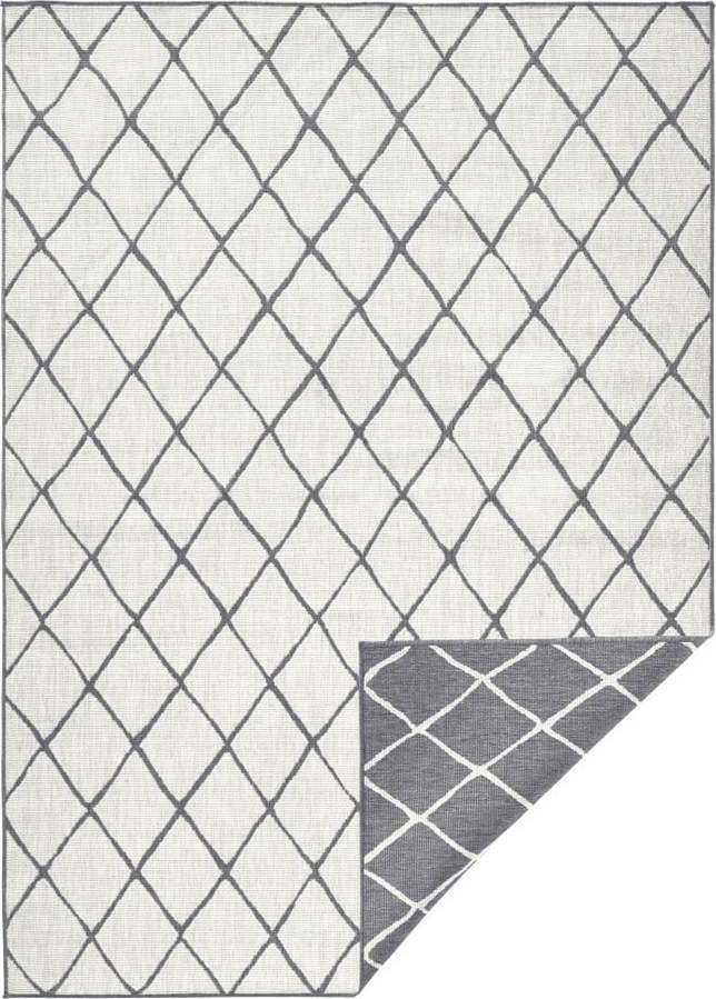 Šedo-krémový venkovní koberec NORTHRUGS Malaga, 80 x 150 cm