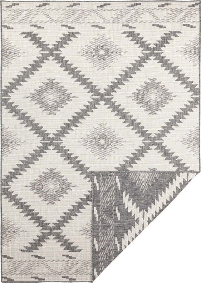 Šedo-krémový venkovní koberec NORTHRUGS Malibu, 290 x 200 cm