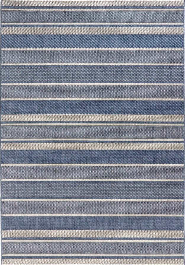 Modrý venkovní koberec NORTHRUGS Strap, 80 x 150 cm