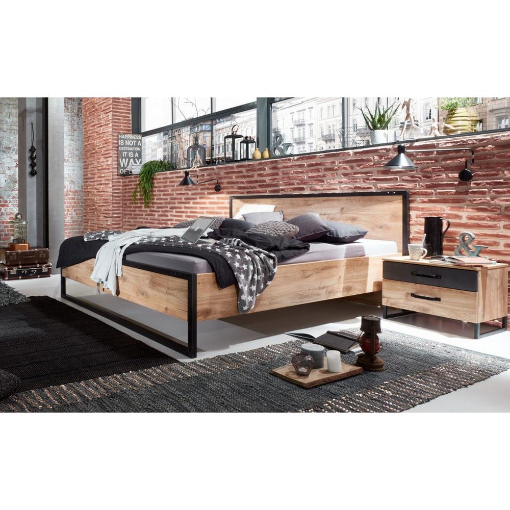 Manželská postel Detroit S Dřevěným Čelem, 160x200