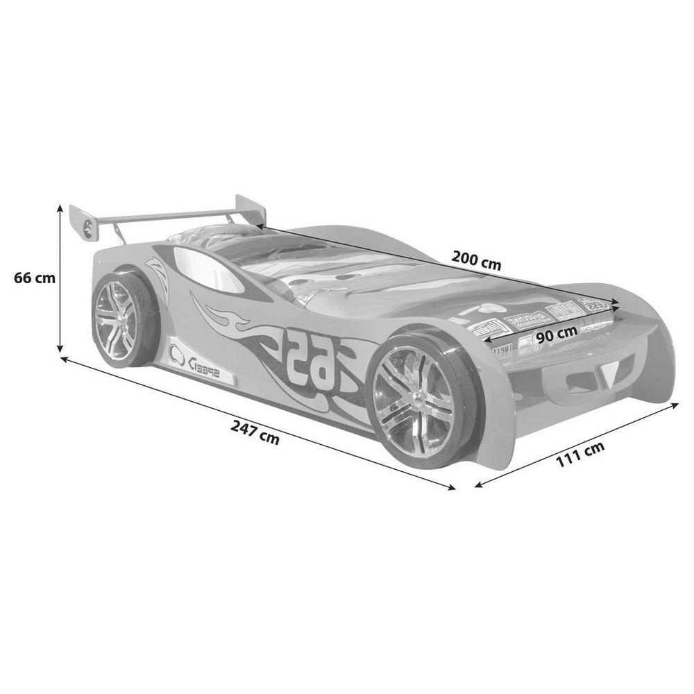 Dětská postel pro malého závodníka 90x200cm