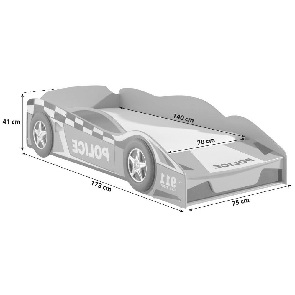 Dětská postel pro malého policistu 70x140cm
