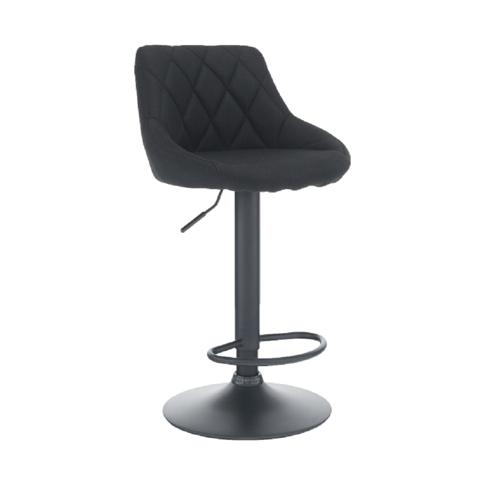 Barová židle TERKAN — ekokůže/kov, více barev černá