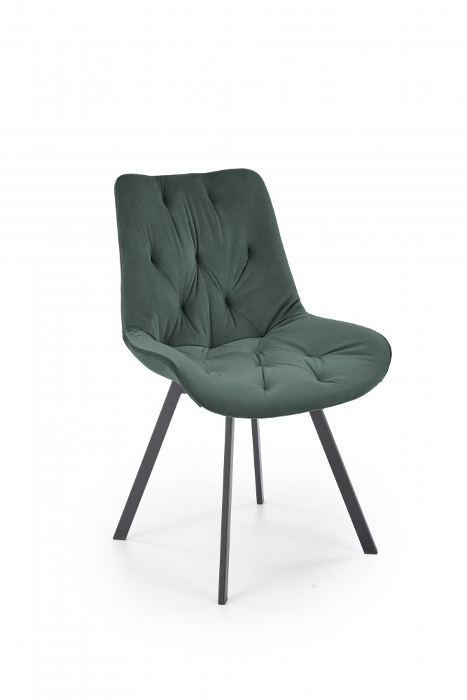 Jídelní židle BECKY — kov, látka, více barev Černá