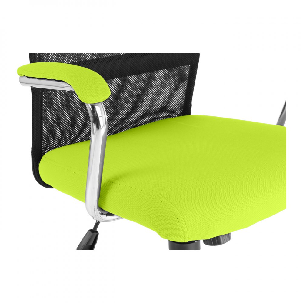 Dětská židle LUNA – látka, černo-reflexní zelená