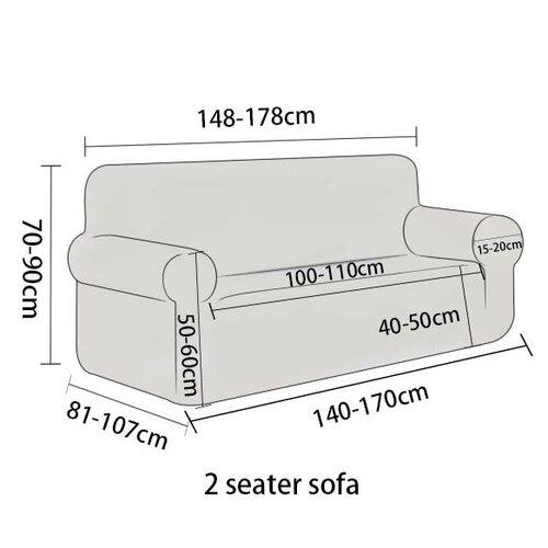 4Home Napínací potah na dvojkřeslo Nature, 145 - 185 cm