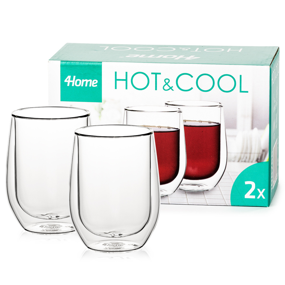 4Home Termo sklenice Classic Hot&Cool, 300 ml, 2 ks