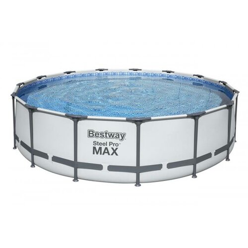 Bestway Nadzemní bazén Steel Pro MAX s filtrací, schůdky a plachtou, pr. 457 cm, v. 107 cm