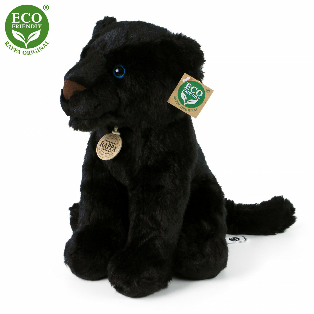 Plyšový černý leopard 30 cm ECO-FRIENDLY