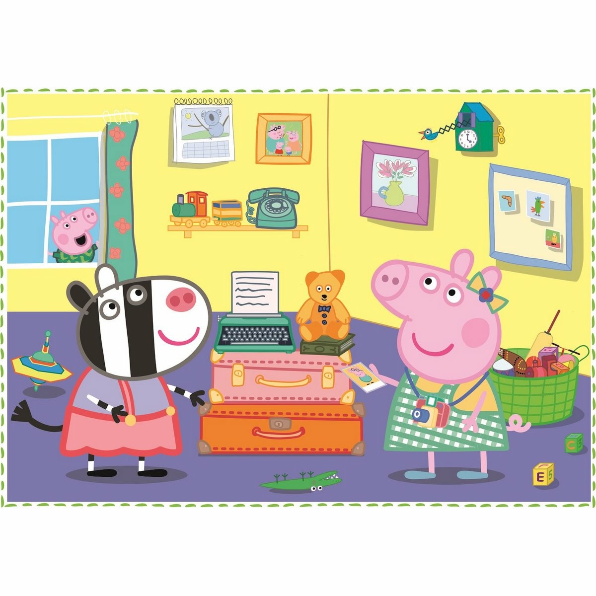 Trefl Puzzle Prasátko Peppa: Vzpomínky na prázdniny 4v1 12, 15, 20, 24 dílků