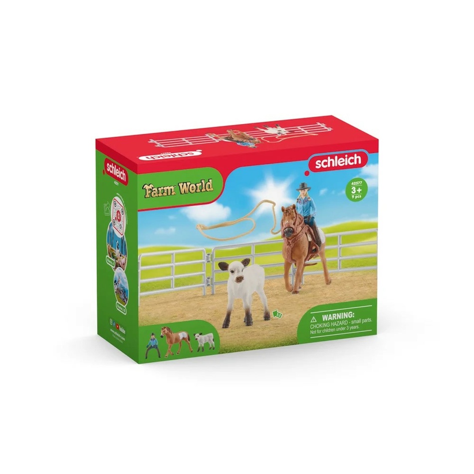 Schleich 42577 Kovbojská zábava s lasy, 15 x 19 x 8 cm