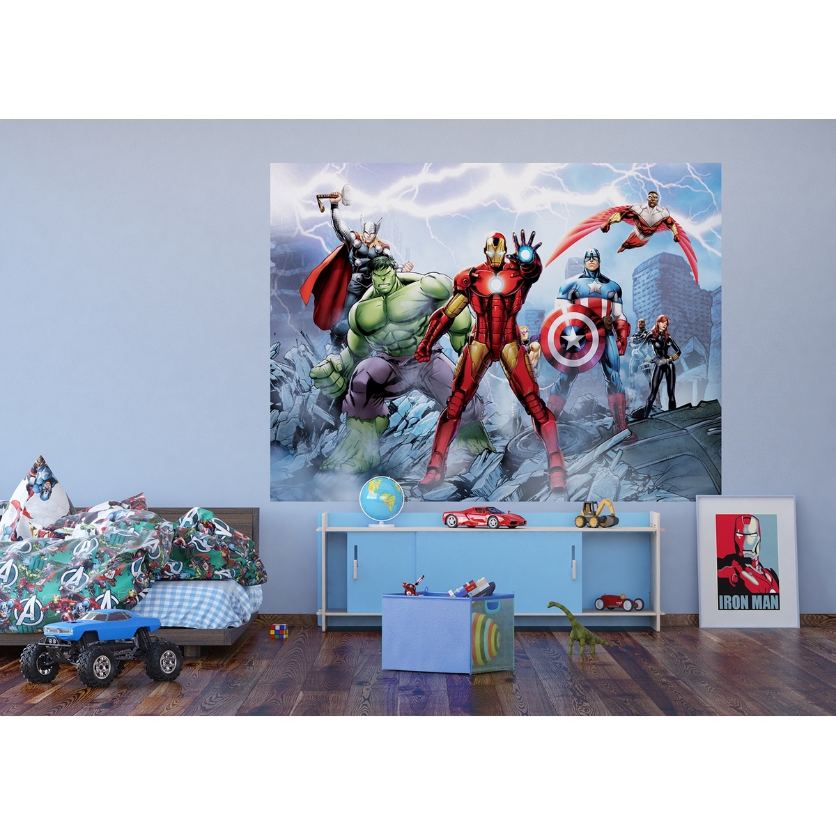 Dětská fototapeta Avengers 252 x 182 cm, 4 díly