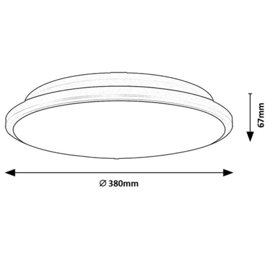 Rabalux 71128 stropní LED svítidlo Engon, 24 W, černá