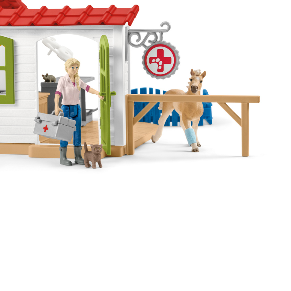 Schleich 42502 Veterinární ordinace pro domácí zvířata