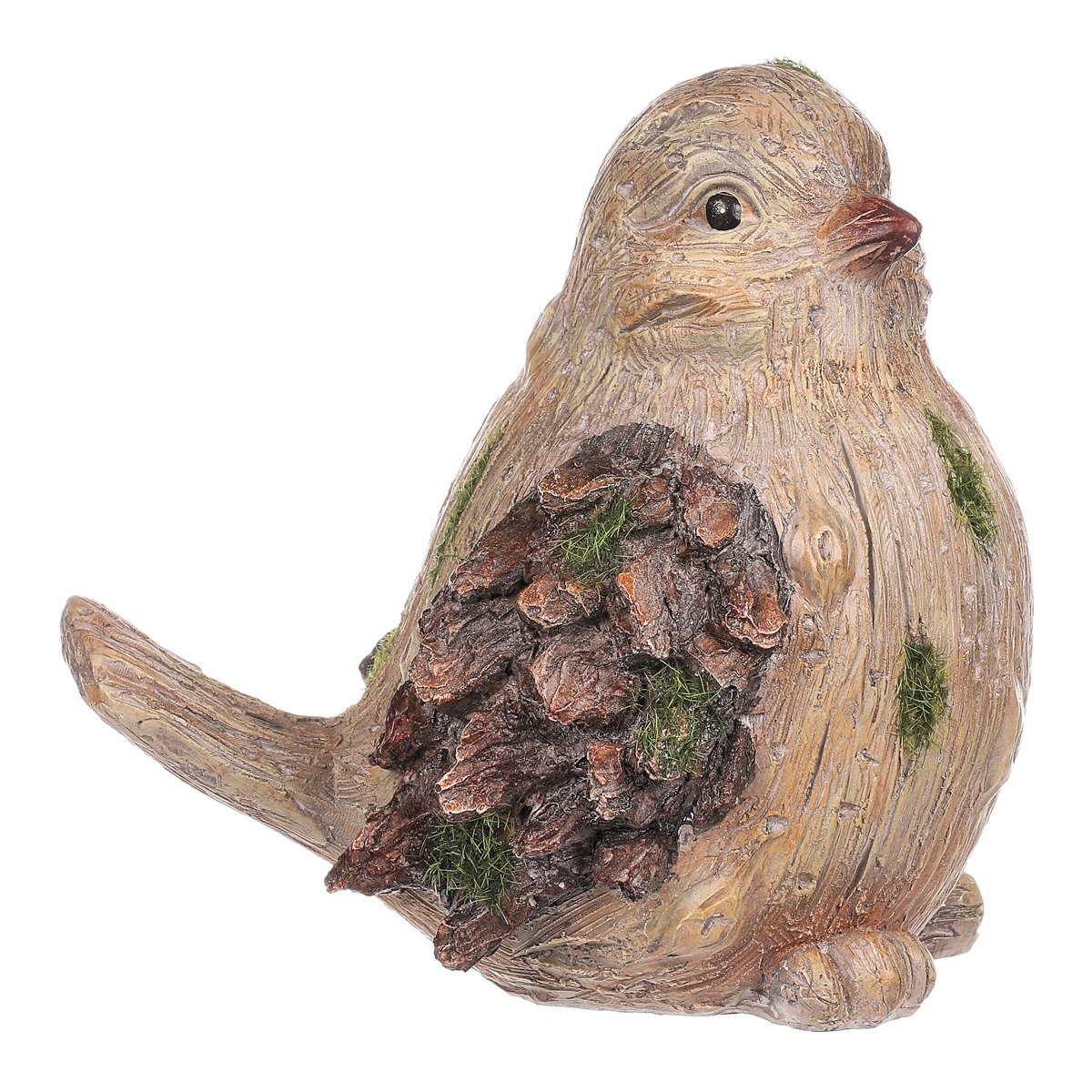 Ptáček dekorace, polyresin, 13 x 17 x 15,5 cm