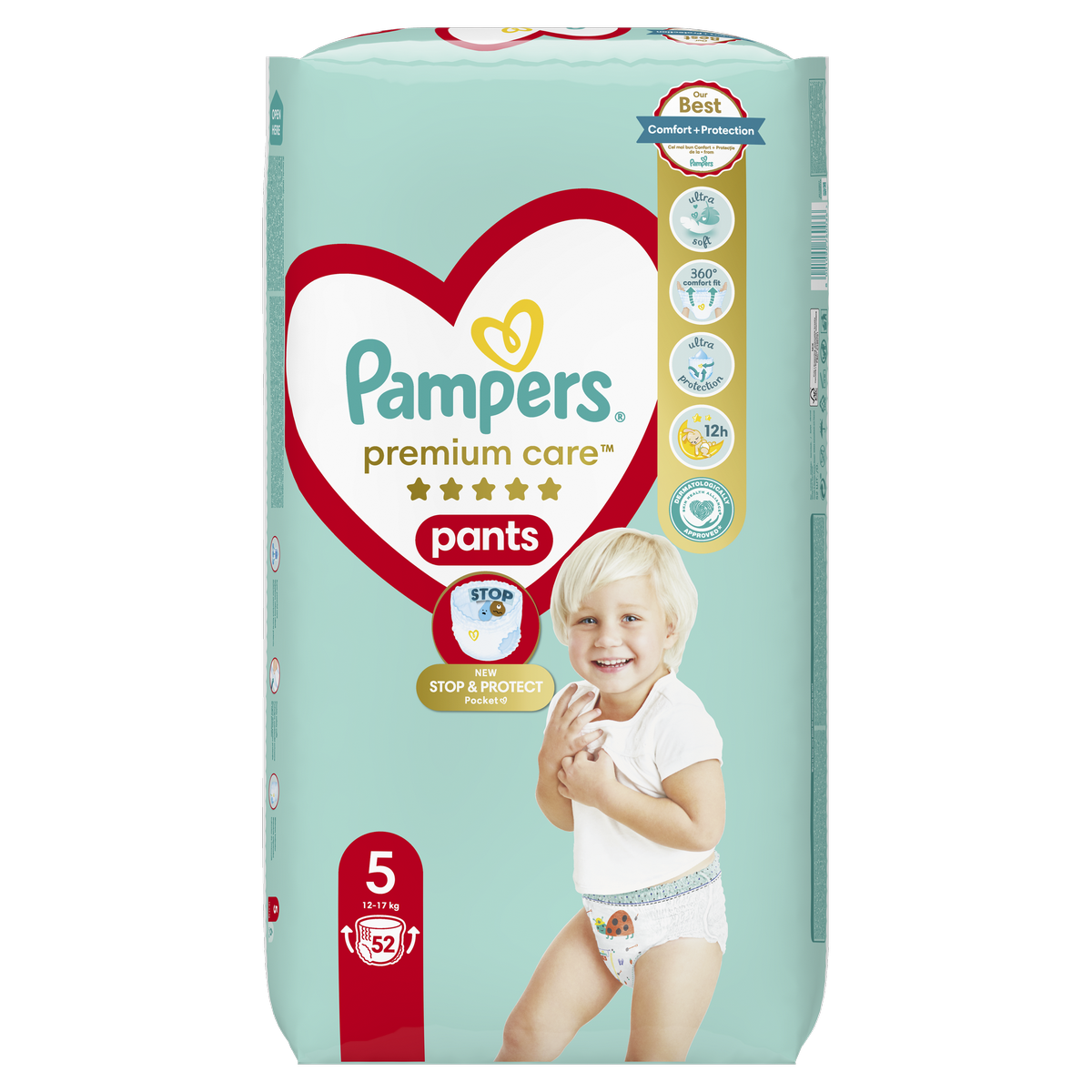 Pampers Pleny Premium Care Pants 52 ks, velikost 5