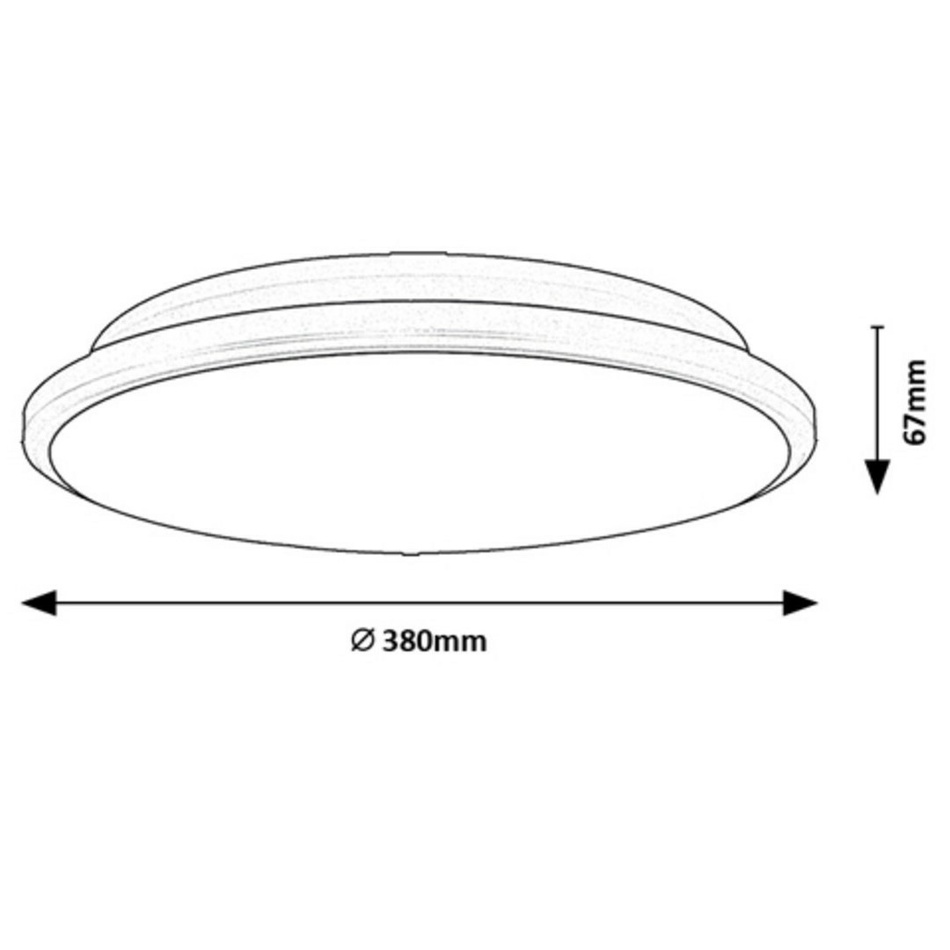 Rabalux 71129 stropní LED svítidlo Engon, 24 W, stříbrná