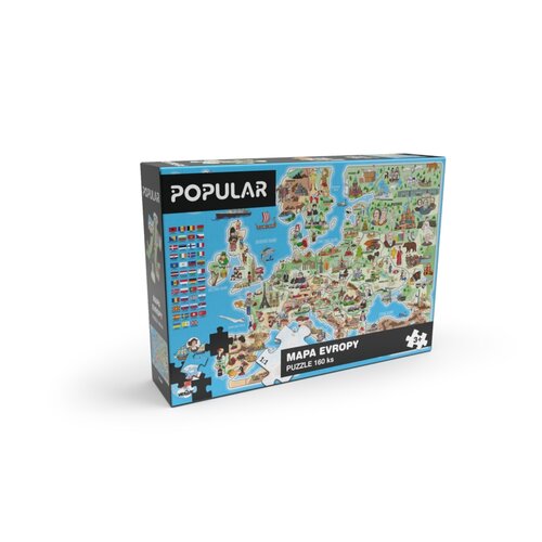 Popular Puzzle Mapa Evropy, 160 dílků